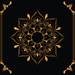 Flower Luxury mandala ramadan Style Decorative mandala.