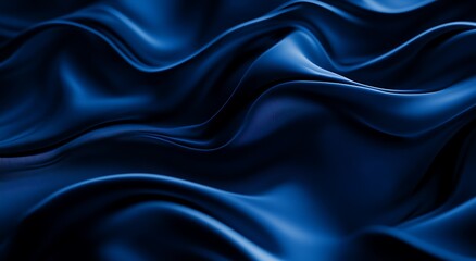 Obraz premium Modern minimalist abstract Dark blue gradient background, blurred effect