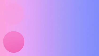 Modern minimalist abstract gradient background with two large, round shapes in shades of purple and blue