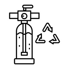 Water treatment machine icon