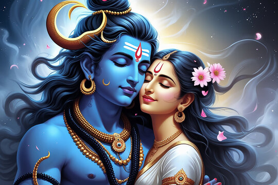 Lord Shiva and Parvati