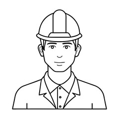 continuous single color full-body line drawing of a man