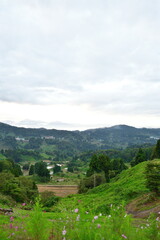 Naklejka premium 山古志 薬師の陵（新潟県）