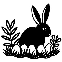 vector illustration of a rabbit