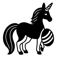 horse silhouette vector