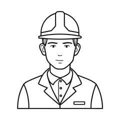 continuous single color full-body line drawing of a man