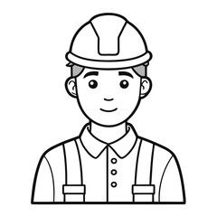 continuous single color full-body line drawing of a man