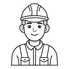 continuous single color full-body line drawing of a man