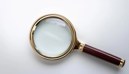 magnifying glass isolated on white