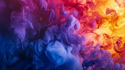 Fototapeta premium Colorful Smoke Swirls Creating Abstract Artwork in Soft Hues