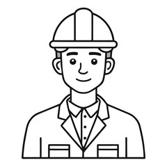 continuous single color full-body line drawing of a man