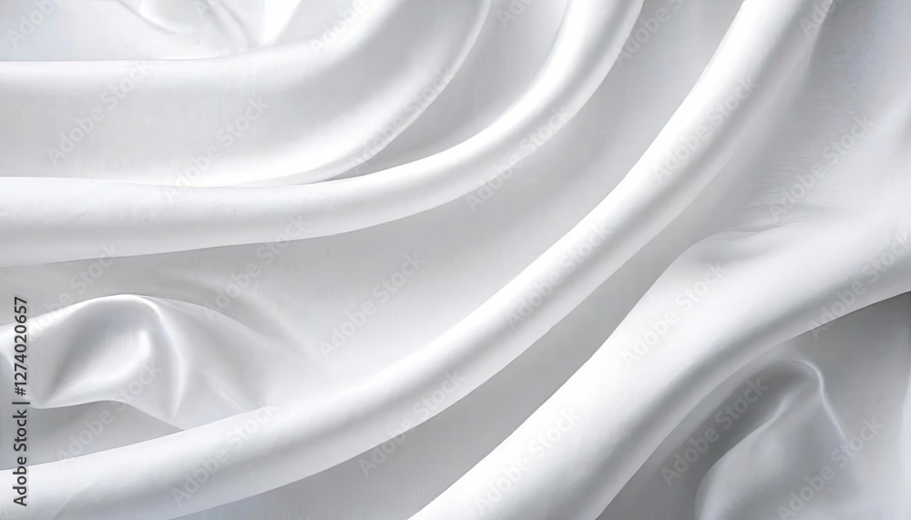 Aufkleber a white fabric with a pattern on it
