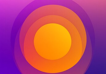 Purple and orange gradient abstract background with rounded shapes
