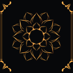 Flower Luxury mandala ramadan Style Decorative mandala.