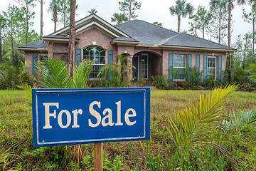 Fototapeta premium A beautiful suburban home with a 