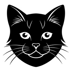black cat face