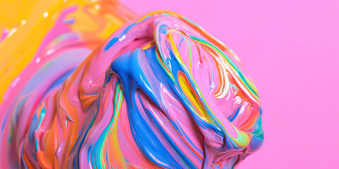 Fototapeta premium Abstract Composition of Multicolored Paint