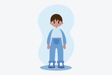 Fototapeta premium set collection adult man with different poses . representing the concepts of renewable energy and wind power generation . Vector illustration of two hands holding Earth