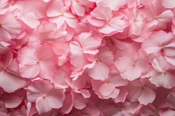 Fototapeta premium Pink Hydrangea Flowers Bloom Beautifully, Floral Background and Spring Season Theme.
