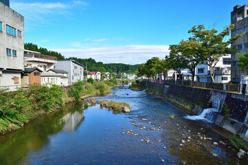 Obraz premium 栃尾の街並み（新潟県）