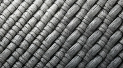 Intricate woven texture in oil paint, monochrome gray tones, thick expressive brush strokes, interwoven fiber effect, deep texture and volume, interplay of light and shadow, fine art abstract painting