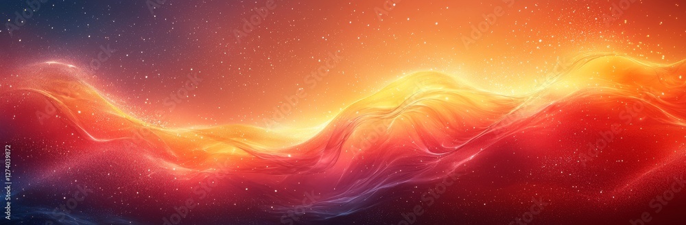 Poster this abstract design features wavy patterns of red and orange, making it a great fit for artistic pr
