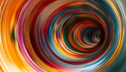 Colorful swirling tunnel, abstract art, background