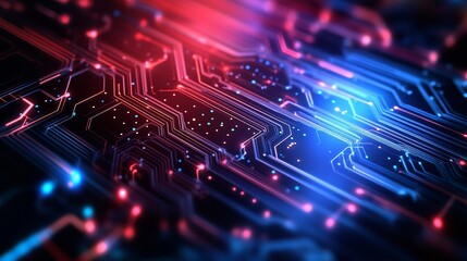 Futuristic it technology background depicting resilient digital systems amid challenges and cyber disruptions