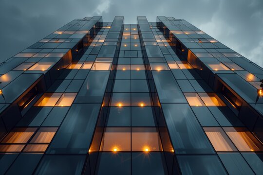 Rope access workers cleaning residential building facade  urban industrial mountaineering in action