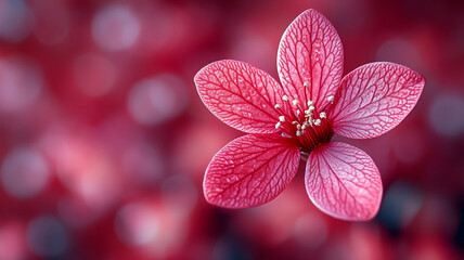 A spring branch of a tree and blossoming flowers of peach, cherry, sakura.