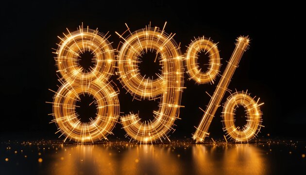 Eighty Nine Percent Off Sparkling Sale Event Promotion Offer Discount