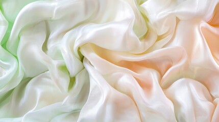 Obraz premium Pale green gradient background seamlessly transitions, set against a plain background, offering generous copy space and an eye-catching gradient background