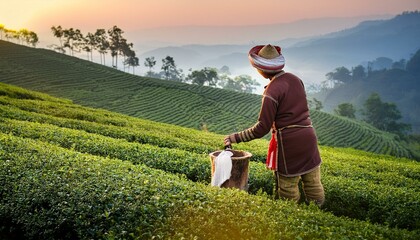 Assamese Tea Plantation Assam, India