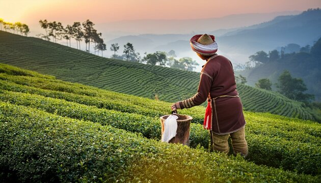 Assamese Tea Plantation Assam, India