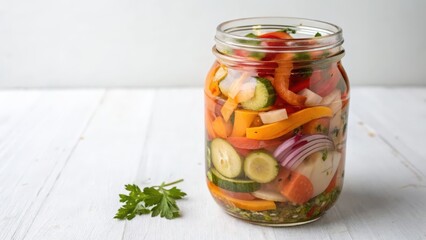 Pickled Vegetables in Jar