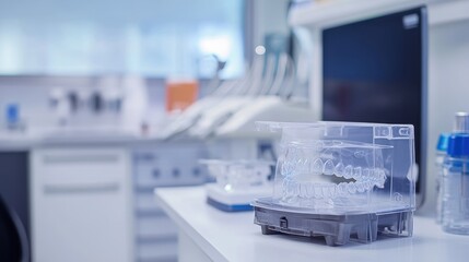 Dental Model Display in Modern Clinic Setting