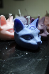 DIY Cat Candles with Third Eye