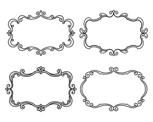 set of decorative frames