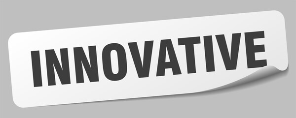 innovative sticker. innovative label