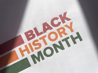 Black History Month. African American History. Celebrated annual in United States. February and...