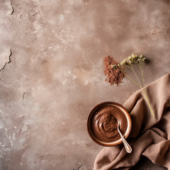 food photography of background in Mocha Mousse hues, texture, Trending color 2025