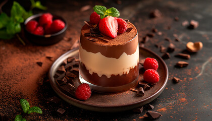 food photography of background in Mocha Mousse hues, texture, Trending color 2025