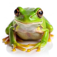 Obraz premium frog on white