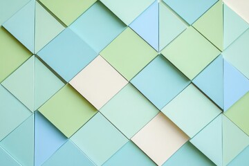 Geometric Tile Pattern Background in Pastel Colors
