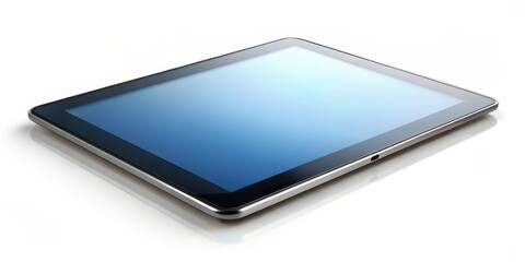 Tablet Computer on White Background