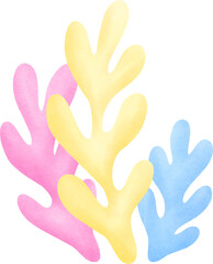 Coral Cute Watercolor