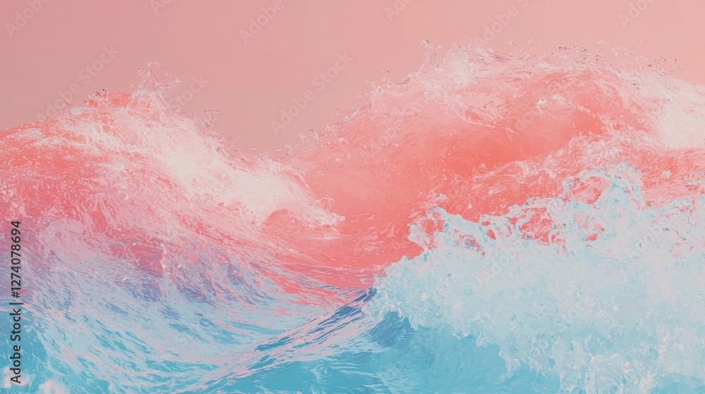 Aufkleber vibrant shifting hues and fluid abstract designs come together to create a mesmerizing display of vi