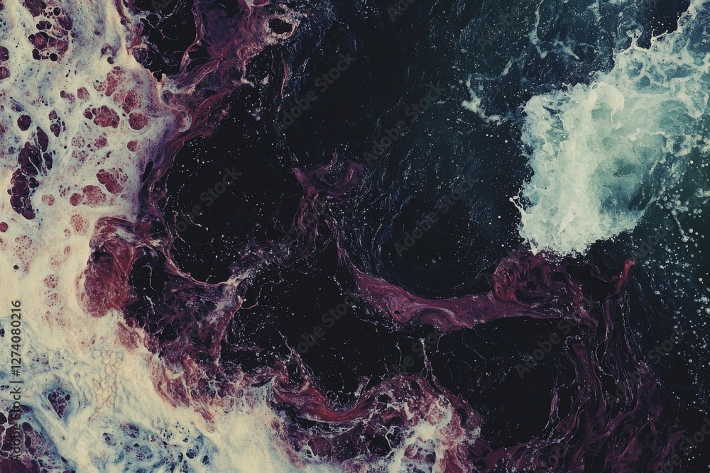 Aufkleber a dynamic visual pattern of fluidity and artistic expression is represented through an abstract clos