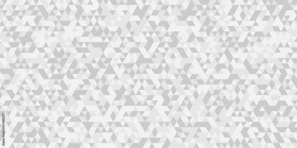 Poster vector gray polygon mosaic triangle overlap texture background. white and gray overlapping cube squa