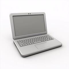 Fototapeta premium Laptop Computer Isolated on White Background